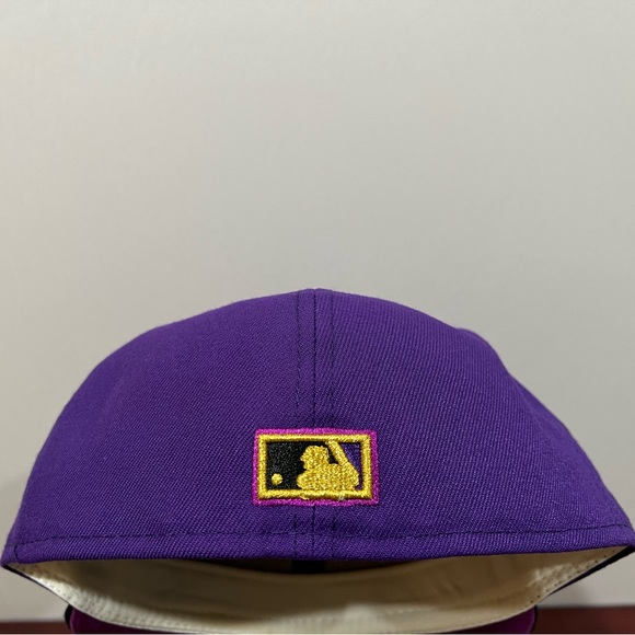 New Era, 59Fifty Fitted Hat, New York Mets, Purple & Black - Picture 5 of 15